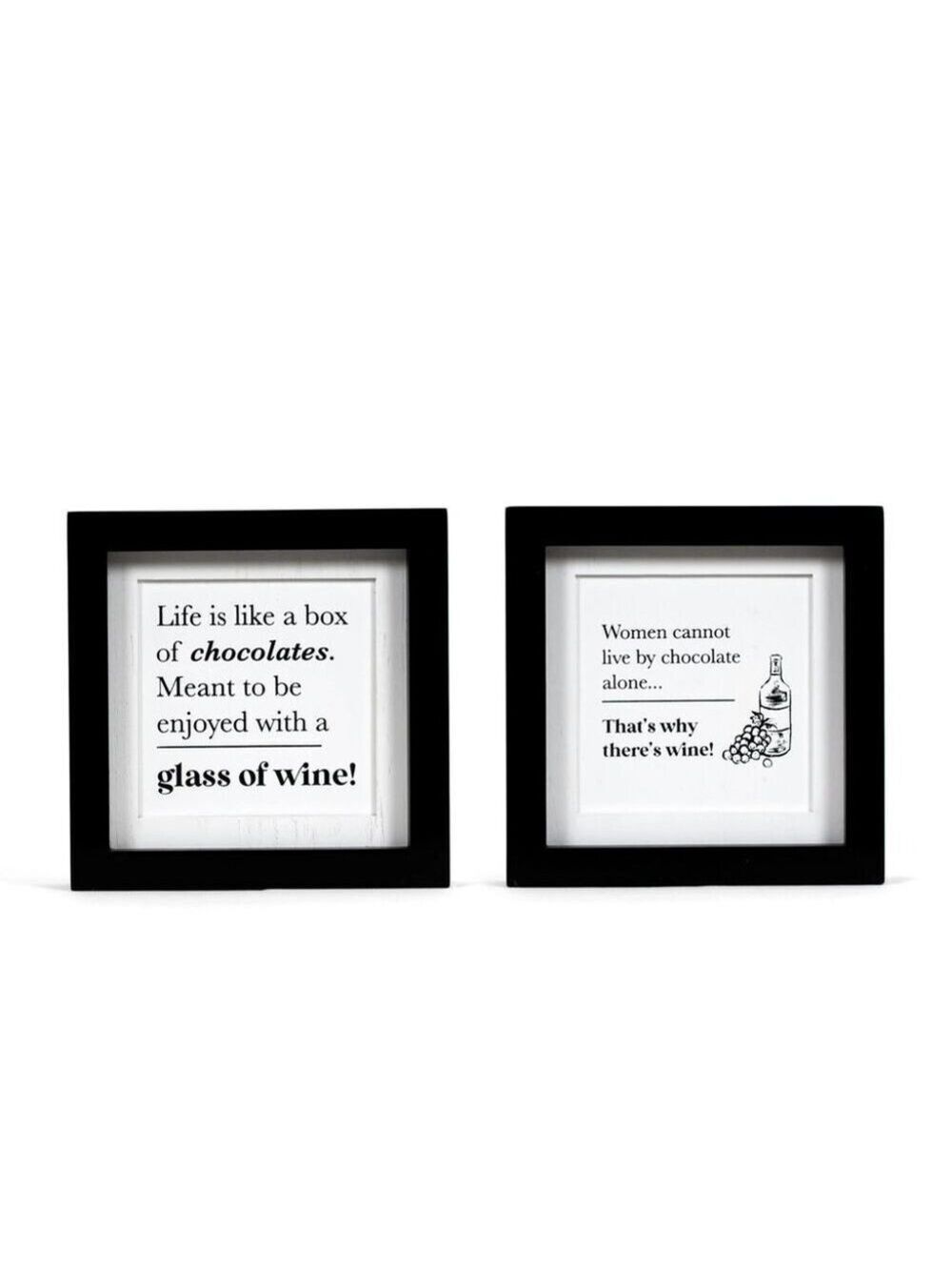 ($8) Reversible Sign - Chocolate & Wine